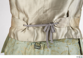  Photos Woman in Medieval civilian dress 3 18th century historical clothing ribbon vest 0001.jpg